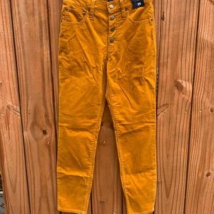 NWT Jcrew factory mustard cords with button fly